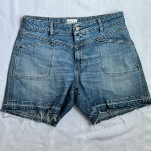 Wrap London recycled stretch denim shorts US8